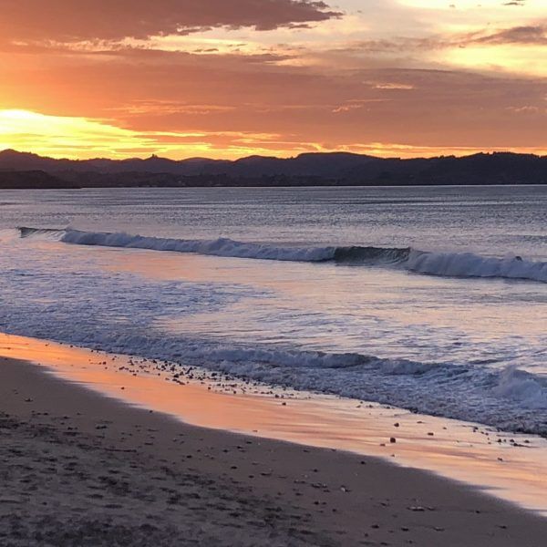 Atardecer playa de Vega